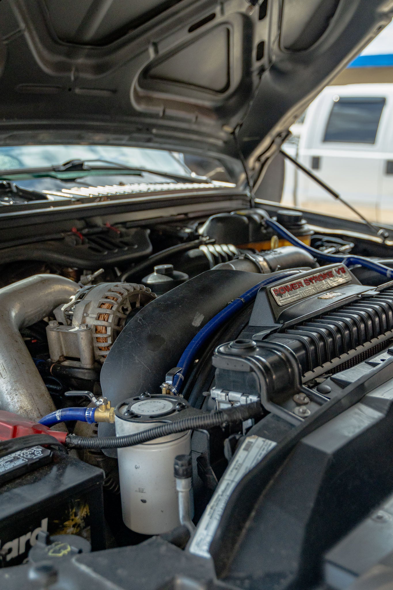 Diesel truck engine